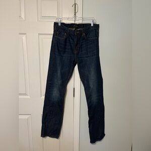 Banana Republic Men’s Slim Straight Dark Wash Blue Jeans 34X34